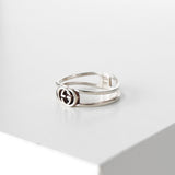 グッチ インターロッキングG シルバー925 指輪 リング 17号 - NEWSED