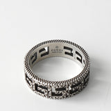 グッチ アラベスク カットアウトG シルバー925 指輪 リング サイズ18 16号 - NEWSED