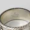 グッチ アラベスク インターロッキングG シルバー925 指輪 リング 18サイズ 16号