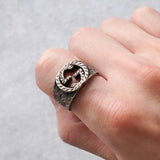 グッチ インターロッキングG アラベスク シルバー925 指輪 リング 18.5号 - NEWSED