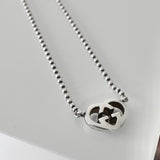 グッチ インターロッキングG ハート シルバー925 チェーン ネックレス - NEWSED