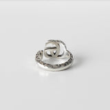 グッチ アラベスク エングレービングエッジ ダブルG シルバー925 指輪 リング 3114103E 12号 - NEWSED