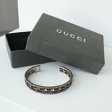 グッチ アラベスク カットアウトG シルバー925 バングル 箱付き - NEWSED