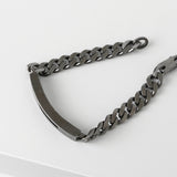 グッチ ブランデッドG シルバー925 チェーン ブレスレット ブラックシルバー - NEWSED