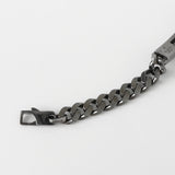 グッチ ブランデッドG シルバー925 チェーン ブレスレット ブラックシルバー - NEWSED