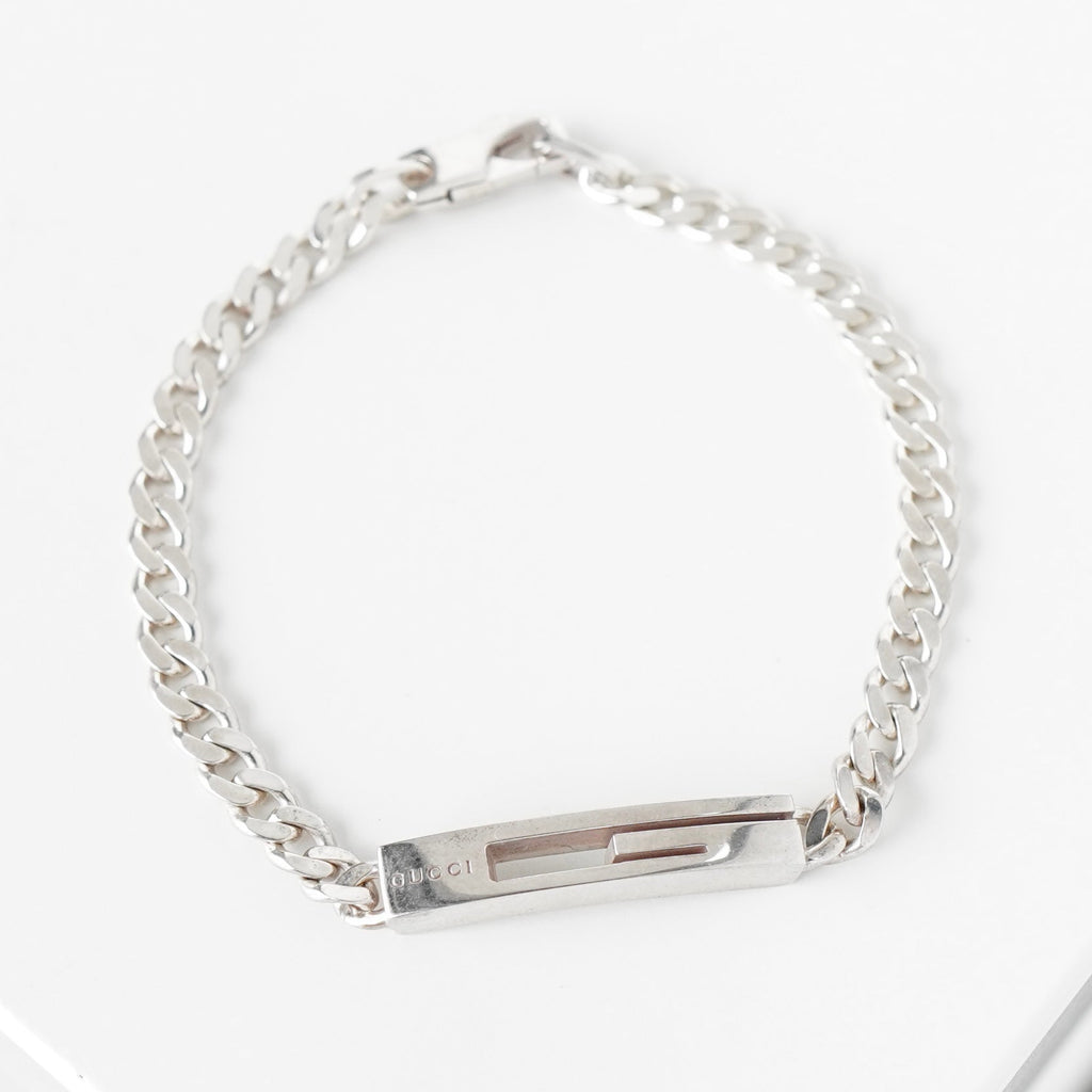 グッチ Gロゴ シルバー925 チェーン ブレスレット
