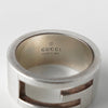 古驰 (Gucci) 品牌 G 925 银戒指，尺寸 8/7，带盒子