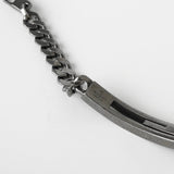 グッチ ブランデッドG シルバー925 チェーン ブレスレット ブラックシルバー - NEWSED