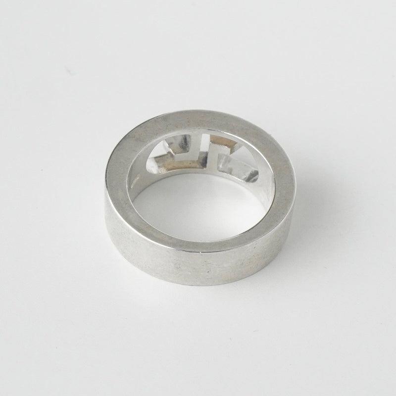 グッチ カットアウト ダブルG シルバー925 指輪 リング 9号 - NEWSED