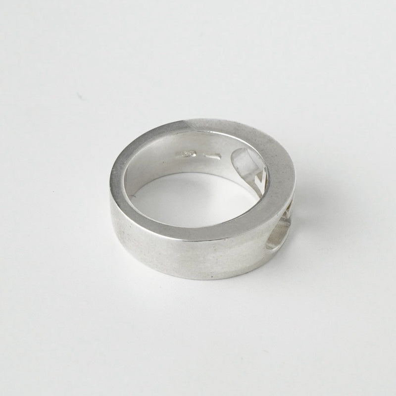 グッチ カットアウト ダブルG シルバー925 指輪 リング 9号 - NEWSED