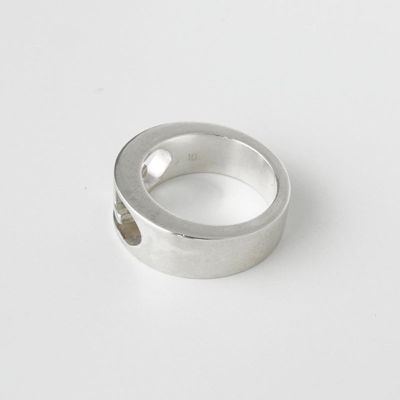 グッチ カットアウト ダブルG シルバー925 指輪 リング 9号 - NEWSED