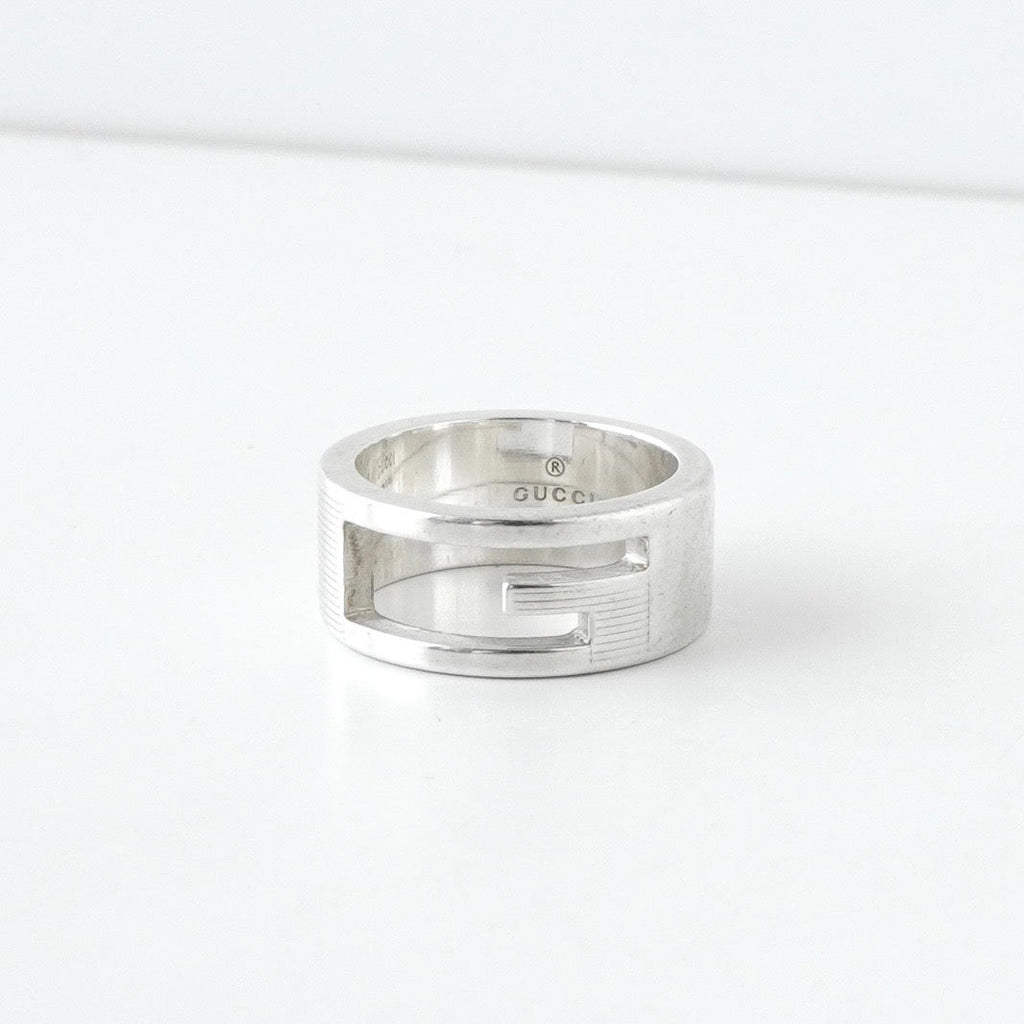 グッチ ブランデッドG シルバー925 指輪 リング サイズ9 / 8号