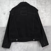 MM6 Maison Margiela mixed-material shirt sleeve black denim jacket