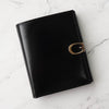 Gucci G hardware leather bi-fold wallet black