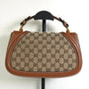 グッチ ブロンディ インターロッキングG GGキャンバス レザー 2way ハンドバッグ ショルダーバッグ ブラウン