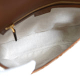 グッチ ブロンディ インターロッキングG GGキャンバス レザー 2way ハンドバッグ ショルダーバッグ ブラウン - NEWSED