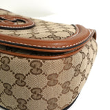 グッチ ブロンディ インターロッキングG GGキャンバス レザー 2way ハンドバッグ ショルダーバッグ ブラウン - NEWSED