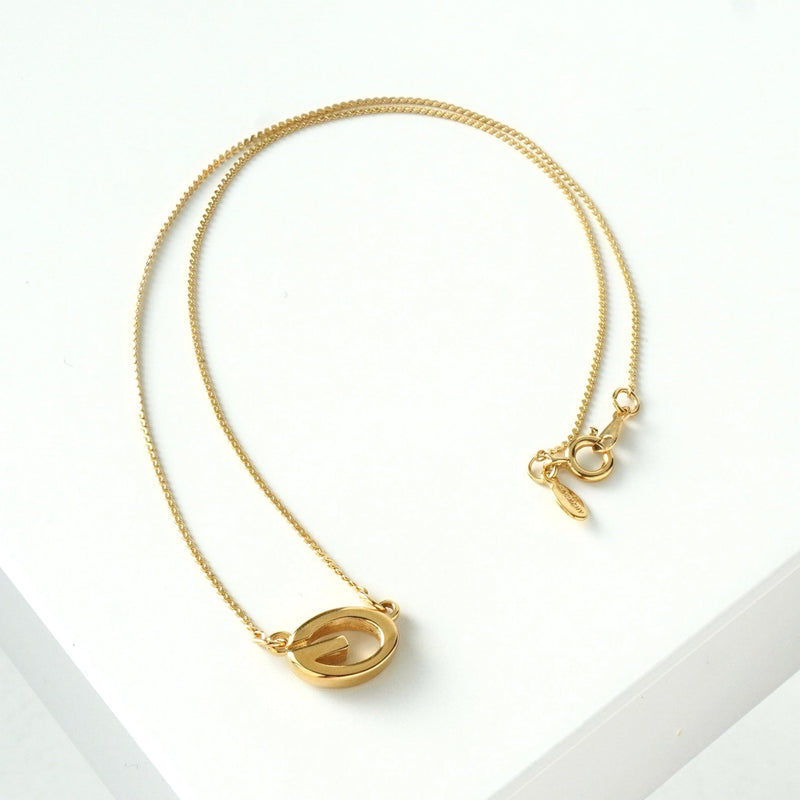 ジバンシィ ヴィンテージ Gロゴ ネックレス GP - NEWSED