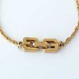 ジバンシィ ヴィンテージ Gロゴ GPゴールド チェーン ブレスレット - NEWSED