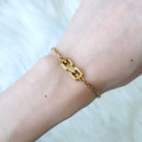 ジバンシィ ヴィンテージ Gロゴ GPゴールド チェーン ブレスレット - NEWSED