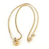 ジバンシィ Gロゴ ネックレス GP ゴールド ラインストーン - NEWSED