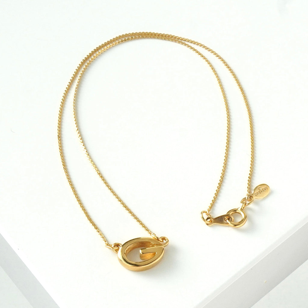 クリスチャン ディオール ヴィンテージ CDロゴ ネックレス GP