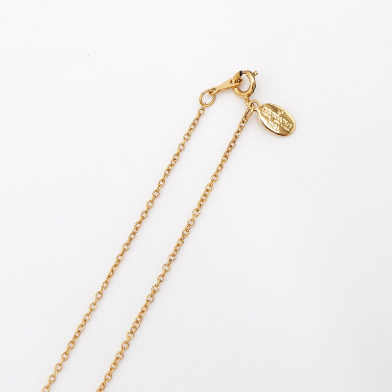 G Logo Rhinestone GP Gold Necklace - NEWSED
