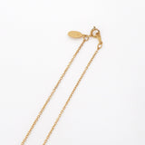 G Logo Rhinestone GP Gold Necklace - NEWSED