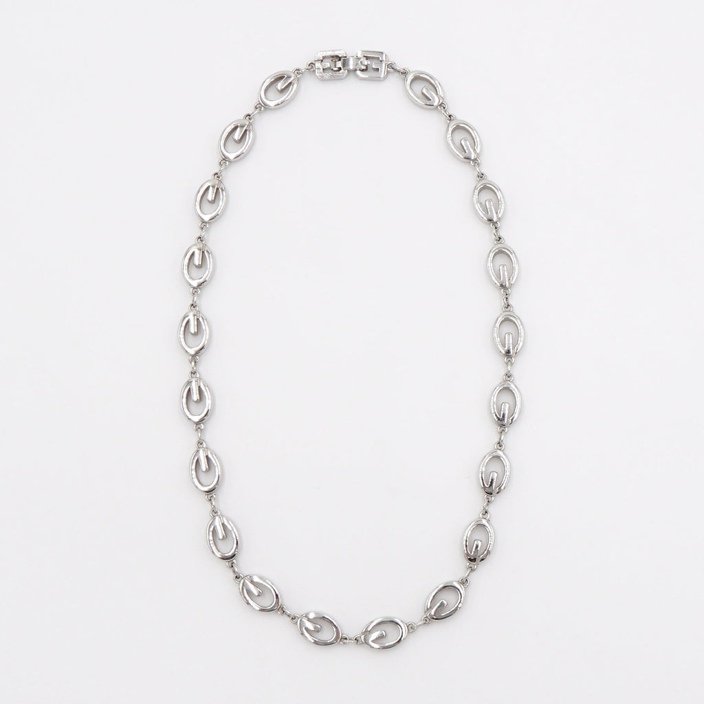G Logo Silver Necklace