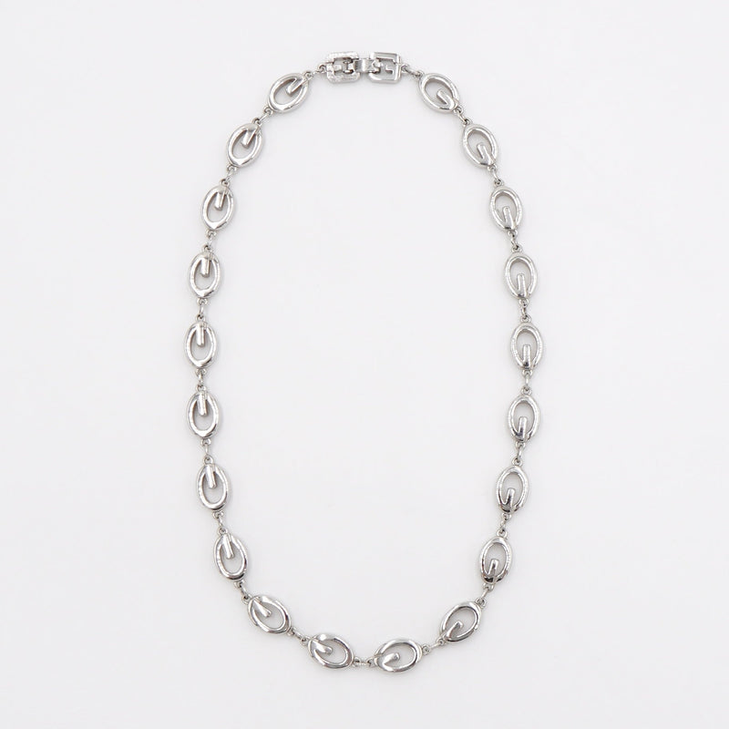 G Logo Silver Necklace - NEWSED