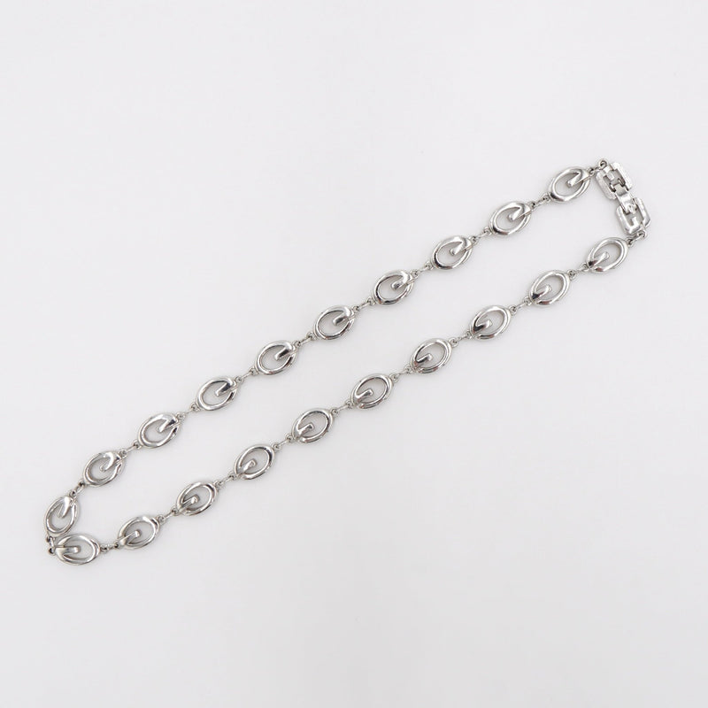 G Logo Silver Necklace - NEWSED