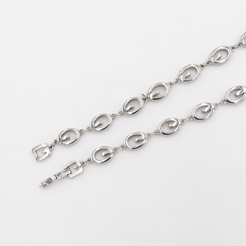 G Logo Silver Necklace - NEWSED