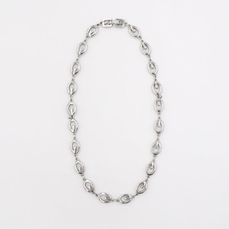 G Logo Silver Necklace - NEWSED