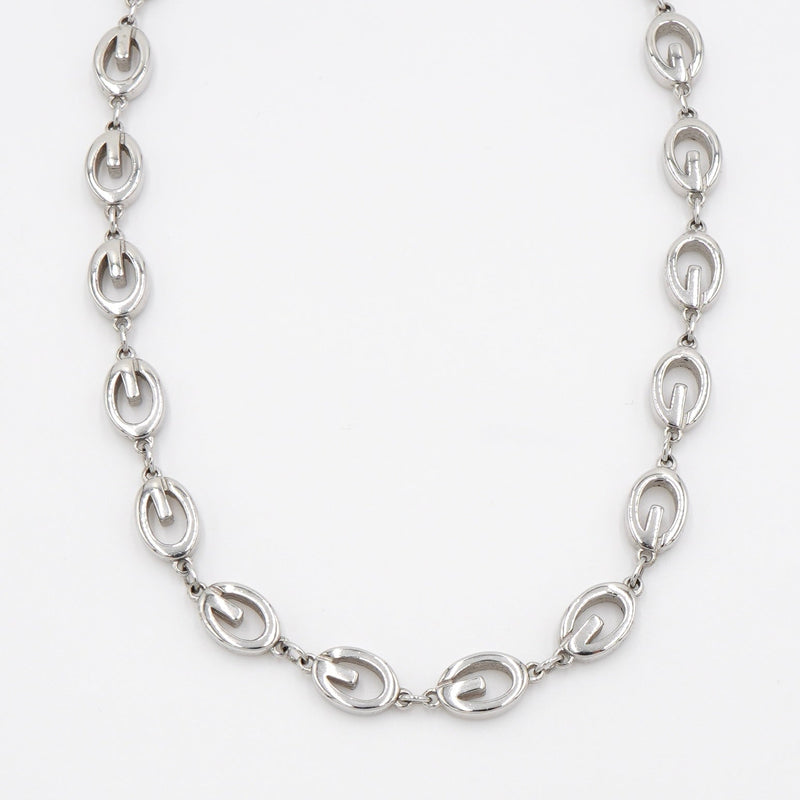 G Logo Silver Necklace - NEWSED