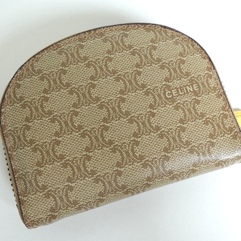 セリーヌ マカダム PVC コインケース ベージュ