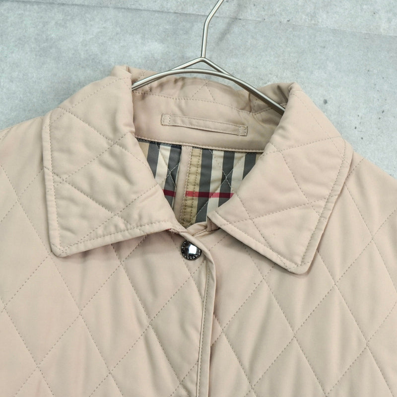 バーバリー キルティングジャケット ノバチェック裏地 ベージュ