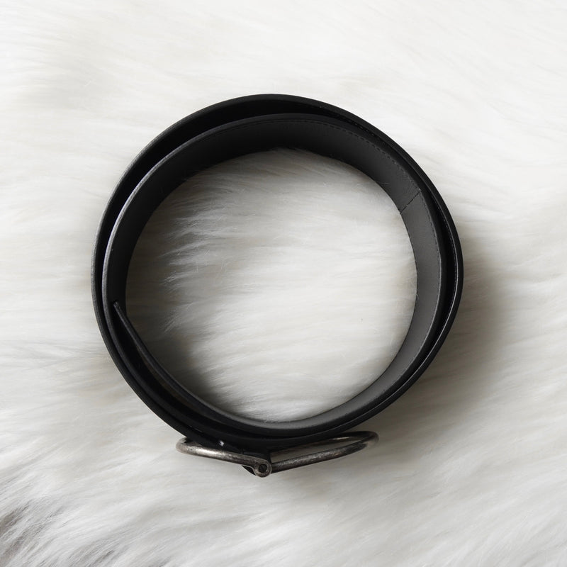 サンローラン パリ レザー ベルト 80 メンズ ブラック