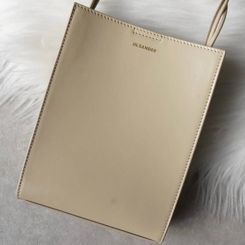 ジルサンダー タングル スモール レザー ショルダーバッグ ベージュ
