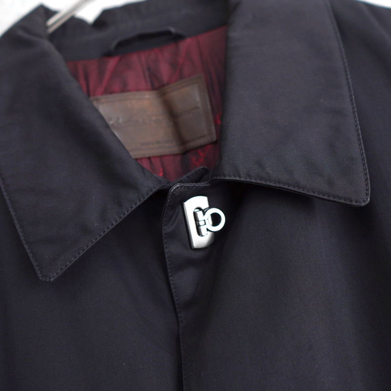 Gancini Button Balmacaan Coat - NEWSED