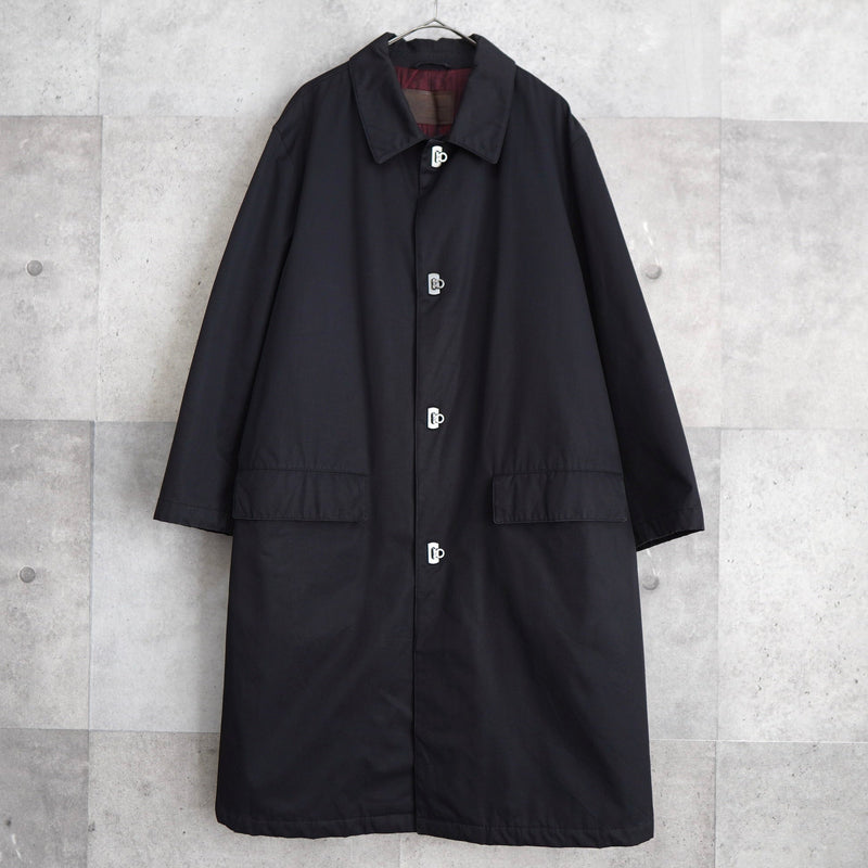 Gancini Button Balmacaan Coat - NEWSED
