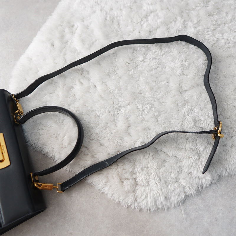 Gancini Calf Leather 2way Hand Bag / Shoulder Bag - NEWSED