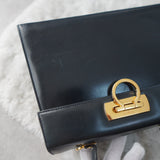 Gancini Calf Leather 2way Hand Bag / Shoulder Bag - NEWSED