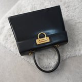 Gancini Calf Leather 2way Hand Bag / Shoulder Bag - NEWSED