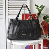 Gancini Leather Tote Bag｜Made in Italy - NEWSED