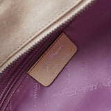 Gancini Suede Leather Hand Bag - NEWSED