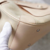 Gancini Suede Leather Hand Bag - NEWSED