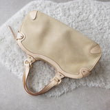Gancini Suede Leather Hand Bag - NEWSED