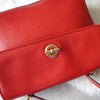 Ganini circle logo leather 2way hand bag / shoulder bag