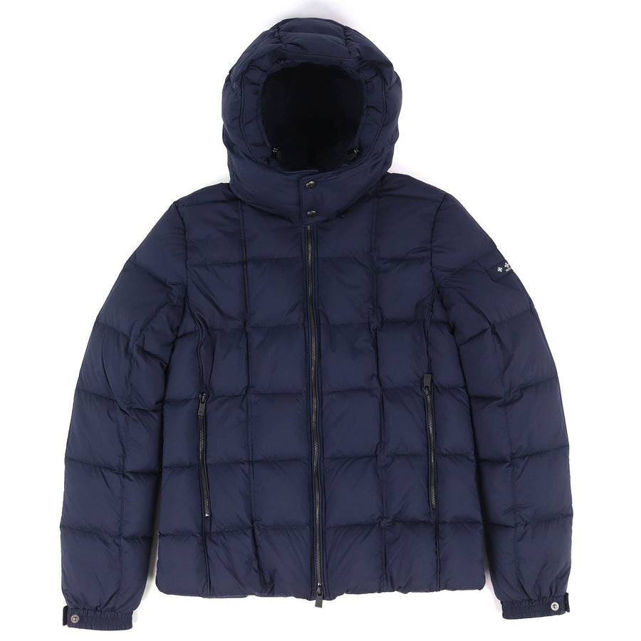 タトラス GESSO ジェッソ ロゴワッペン フード付き ZIP UP ダウンジャケット ネイビー 03 メンズ - NEWSED
