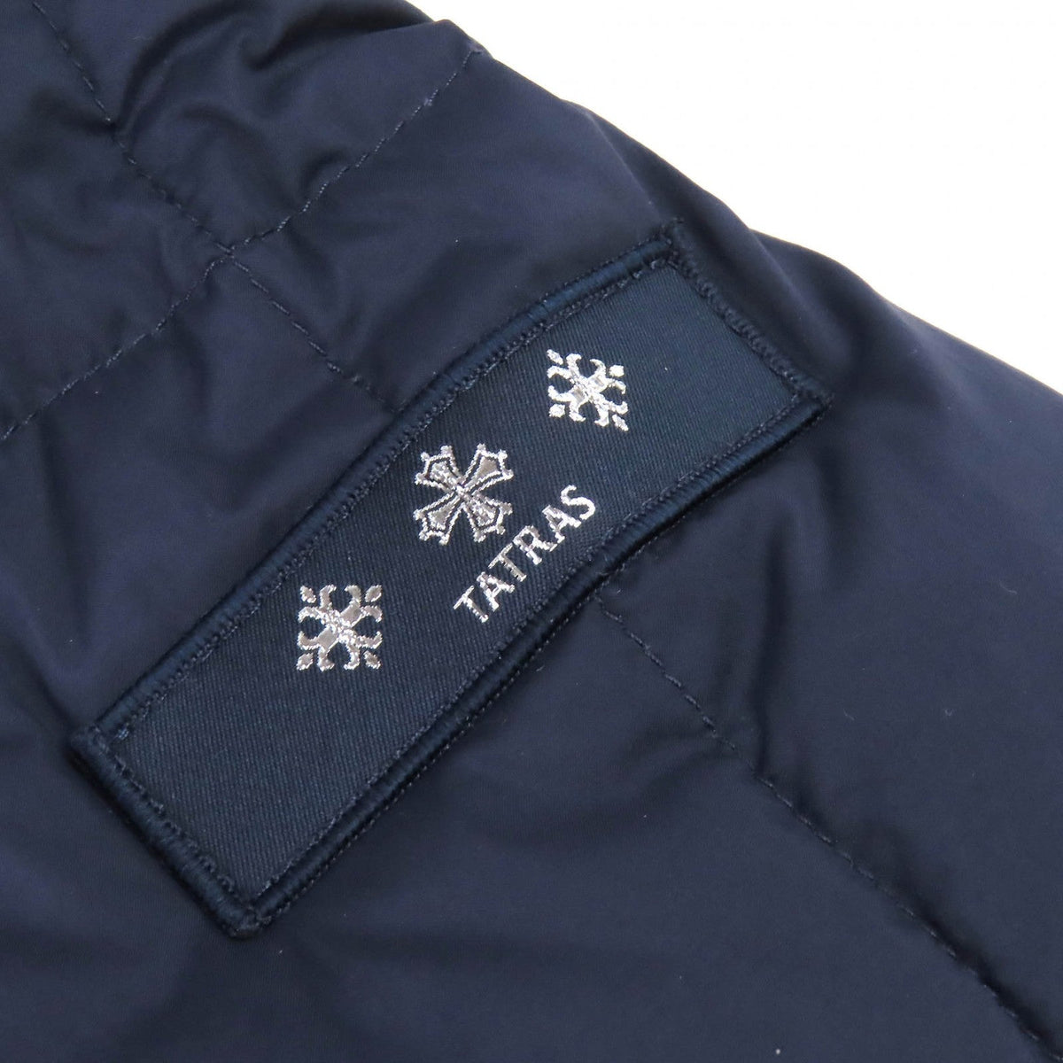 タトラス GESSO ジェッソ ロゴワッペン フード付き ZIP UP ダウンジャケット ネイビー 03 メンズ - NEWSED